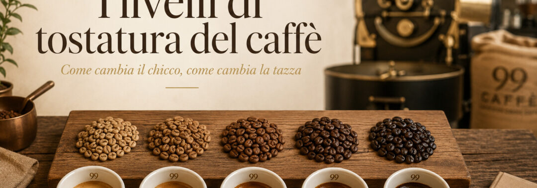 copertina livelli di tostatura del caffè 99 Caffè